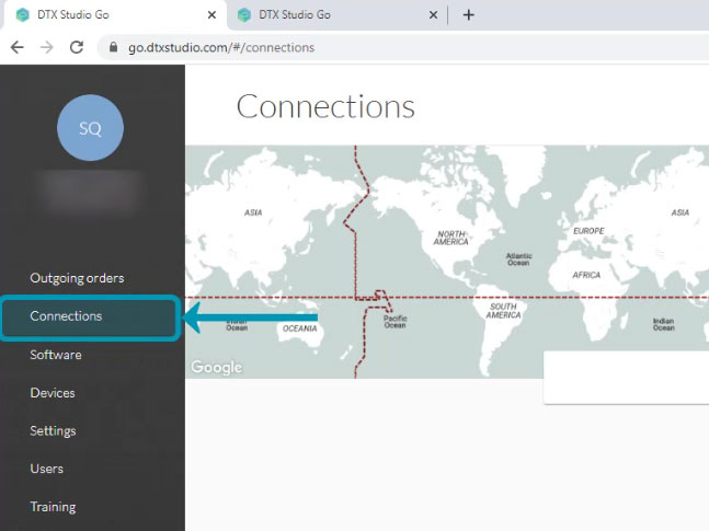 Creating Connections on DTX Studio™ Go