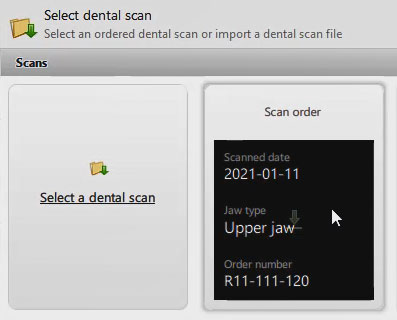 Download a Scan Order Coming from DTX Studio™ Lab