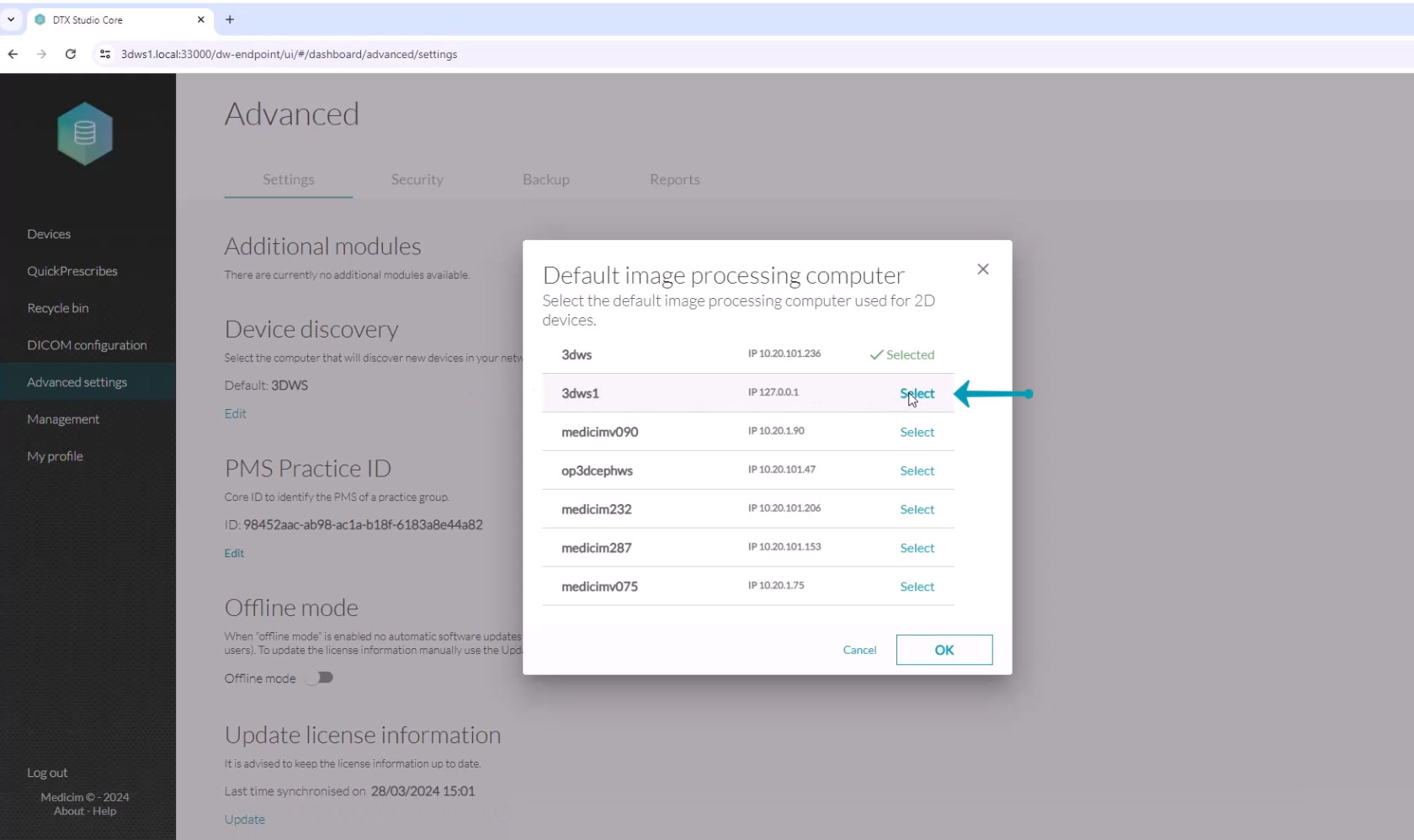 Connect DTX Studio™ Driver to DTX Studio™ Core via Core UI