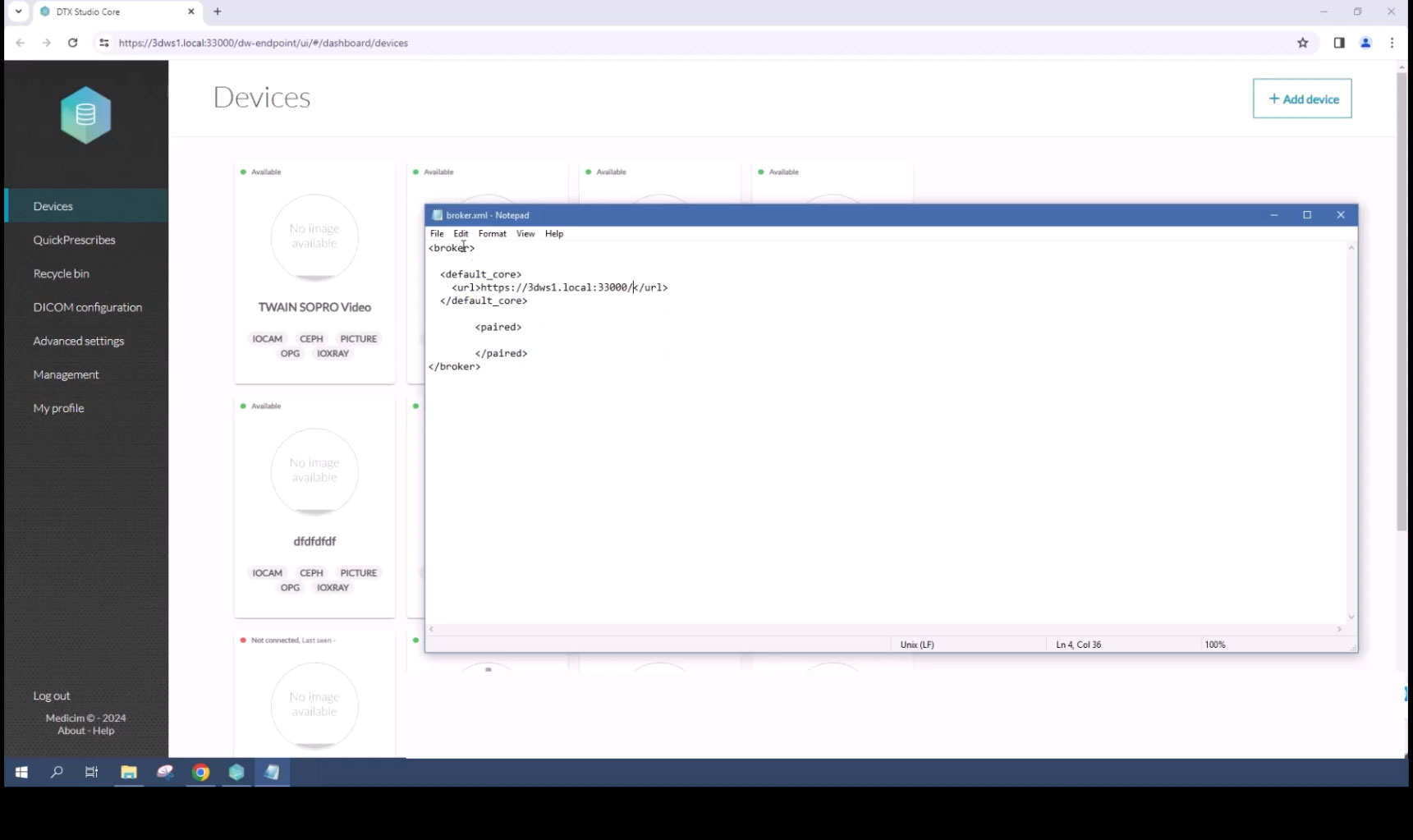 Connect DTX Studio Driver to DTX Studio Core via Broker XML